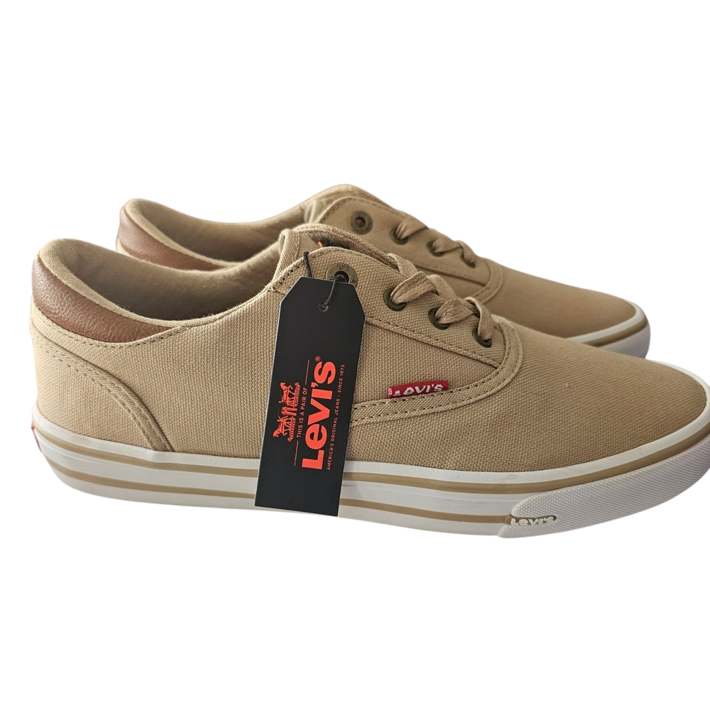 Levi's Tan Canvas Sneakers with Classic Design